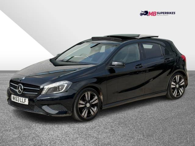 Mercedes-Benz A Class A180 1.8 CDI SPORT 2013 (63) 5dr AUTO + 92,000 M + PAN ROOF HATCHBACK Diesel Black