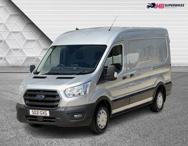 Ford Transit TREND 2.0 TDCI MWB L2 H2 2021 (21) PANEL VAN + 76,000 M + F.S.H PANEL VAN Diesel Silver