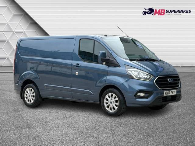 Ford Transit Custom LIMITED 2.0 TDCI 2018 (18) L1 SWB PANEL VAN 1 OWNER + F/S/H PANEL VAN Diesel Blue